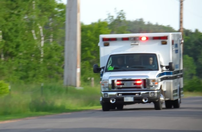 Ambulance driving down the road | Is Your Emergency Unit Ready for Respiratory Emergencies?