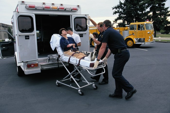 Patient entering ambulance | Gauging departmental needs for portable EMS suction units